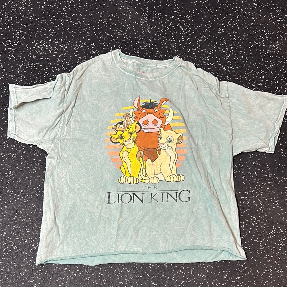 Deleting 4/17 — LAST CALL The Lion King Cropped Tshirt - Green